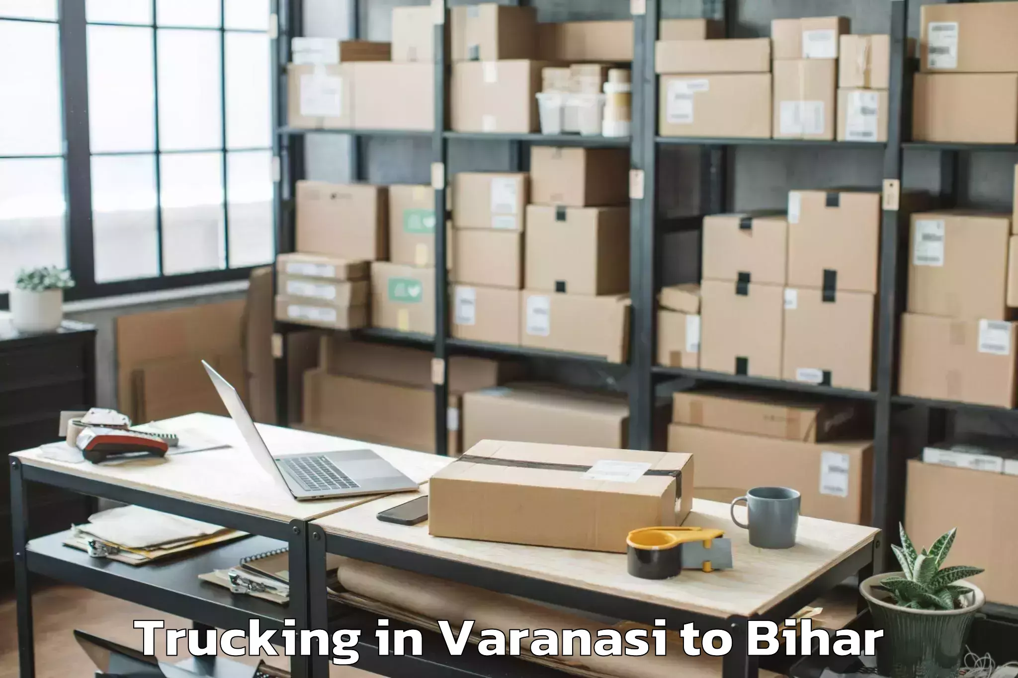 Get Varanasi to Valmiki Nagar Trucking